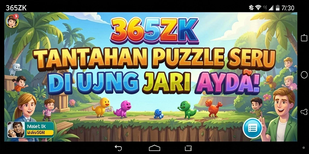 Screenshot utama 365ZK menampilkan gameplay seru dari puzzle yang menantang.