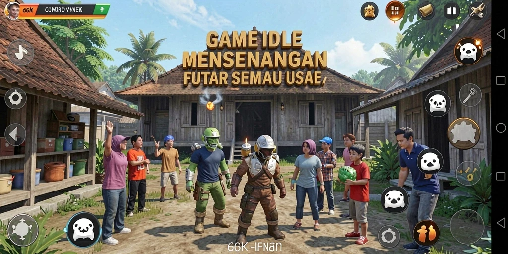 Tampilan gameplay 66K yang menarik dan menawan