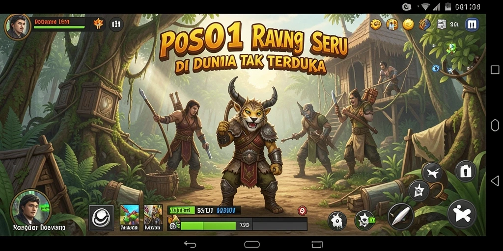 Tampilan permainan BOS01 menampilkan aksi petualangan yang menegangkan.