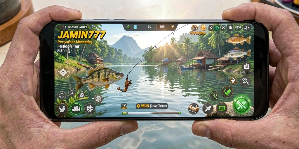 Tampilan gameplay JAMIN777 yang menarik saat memancing.