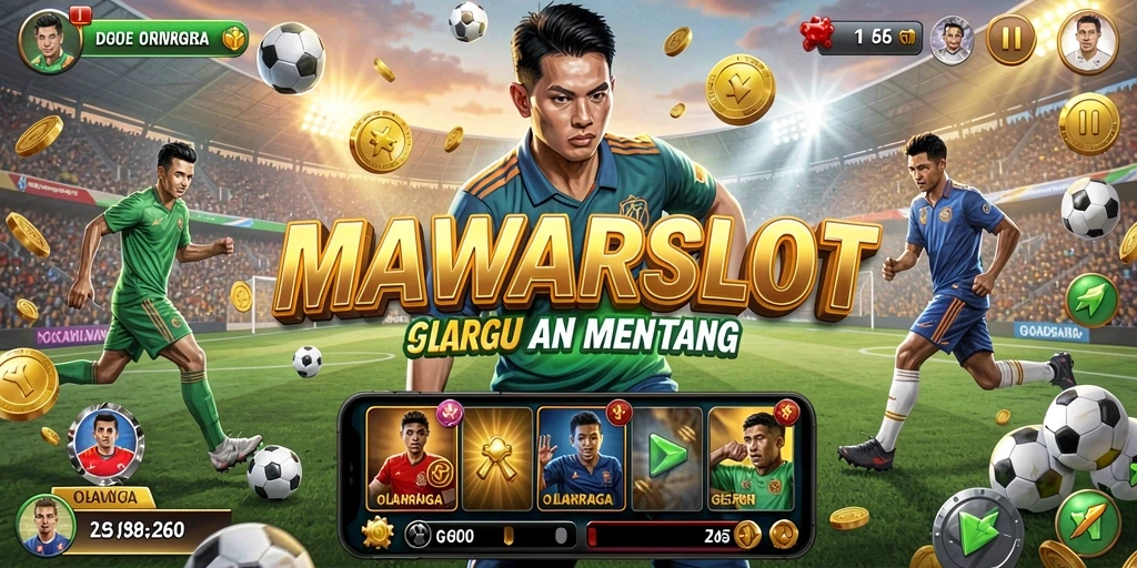 Gameplay seru MAWARSLOT dengan pertandingan olahraga yang mendebarkan.