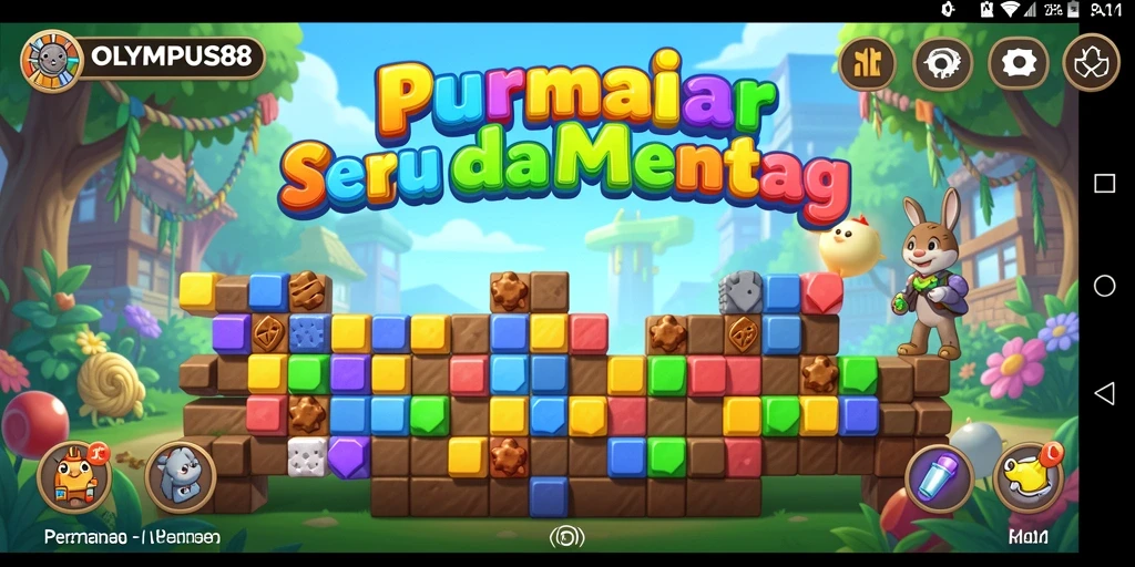 Screenshot gameplay OLYMPUS88 yang menampilkan tantangan puzzle menarik.