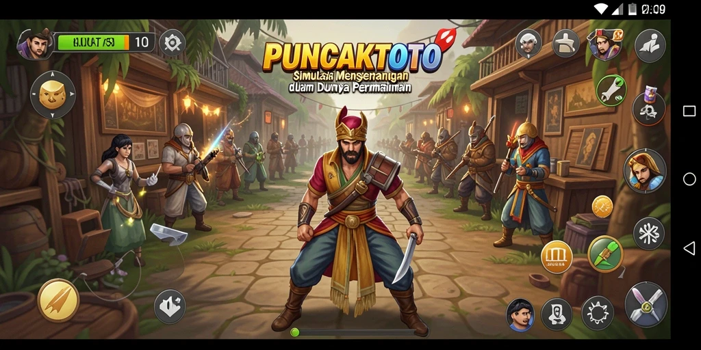 Tampilan gameplay PUNCAKTOTO yang menarik dan interaktif.