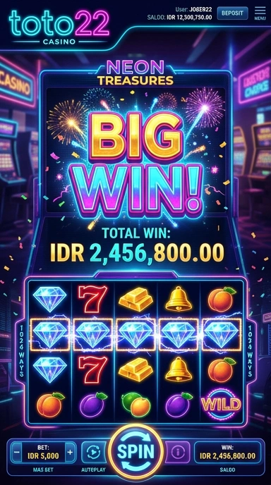 Screenshot aplikasi toto22 saat pengguna menjelajahi katalog.